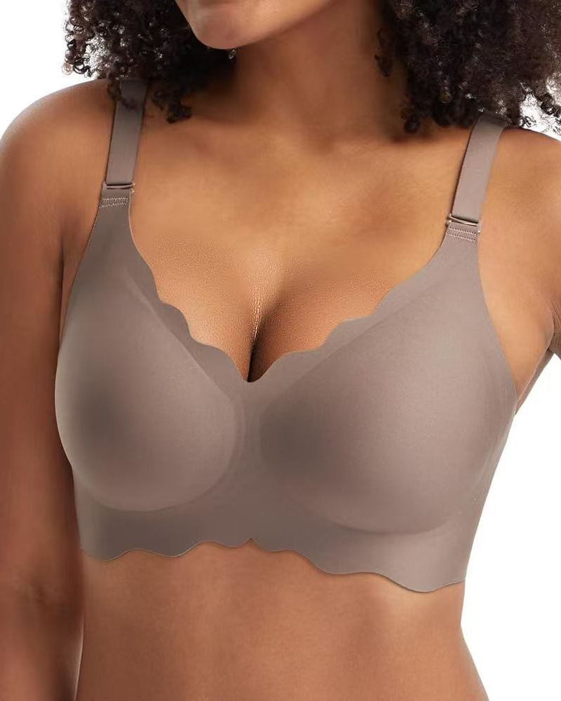 Wave-Shaped Jelly Seamless Bra Wire-Free Bra-Curvy-Faja