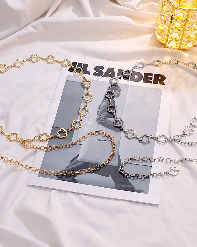 Openwork Decorative Metal Waist Chain