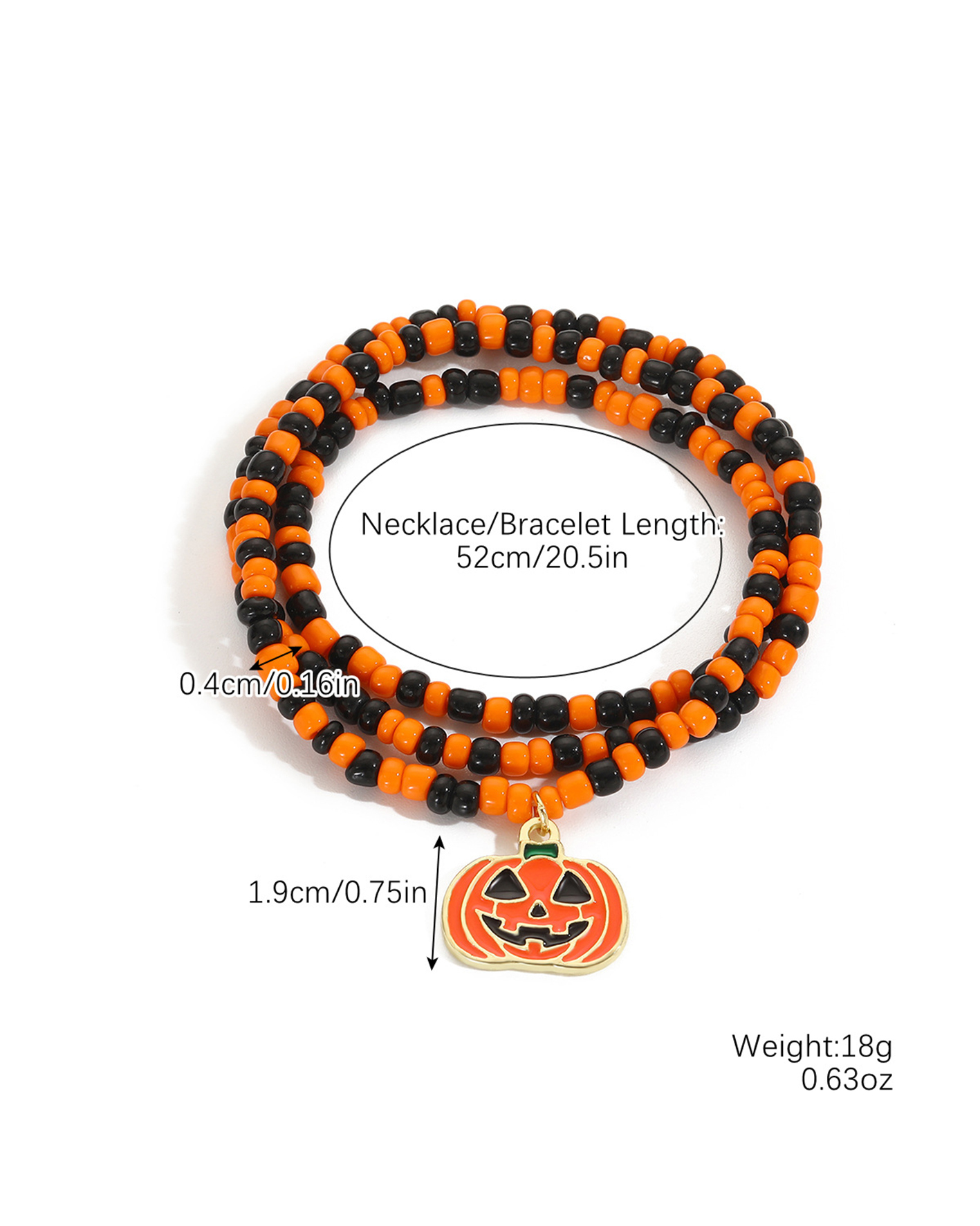 Halloween goth necklace