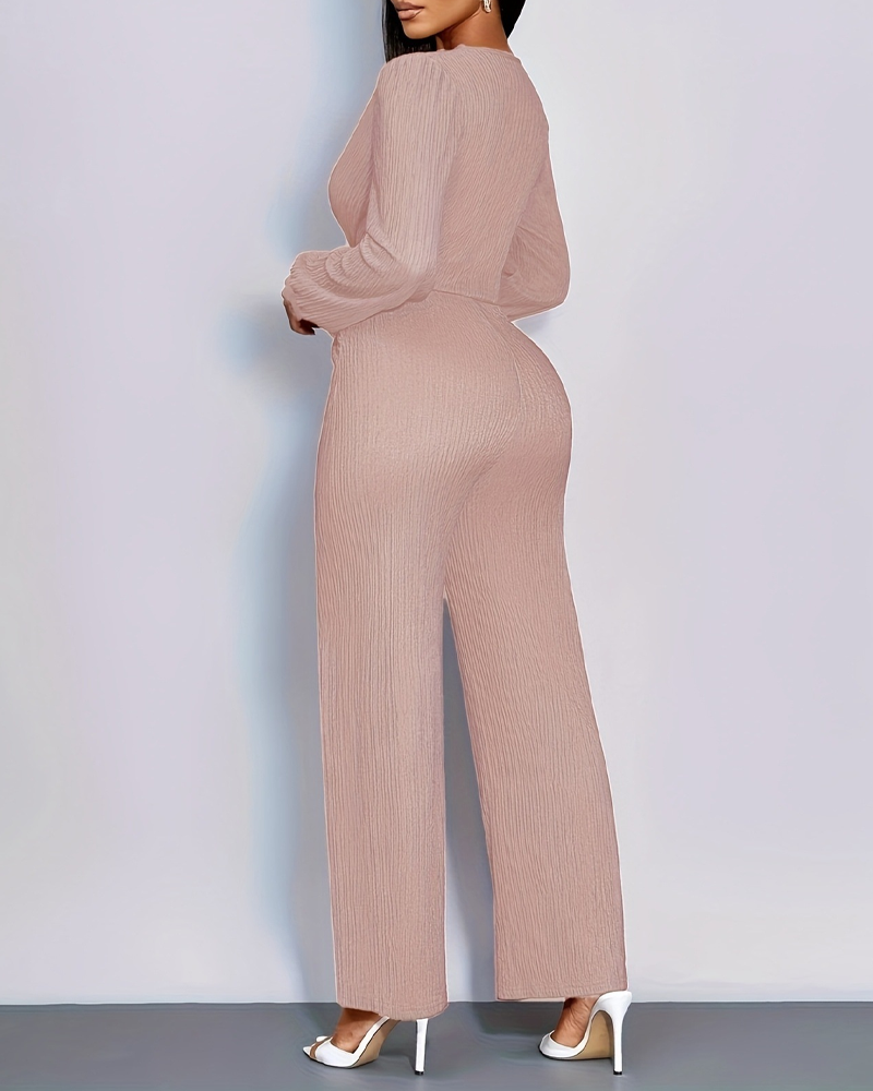 Women's V-Neck Casual Jumpsuit