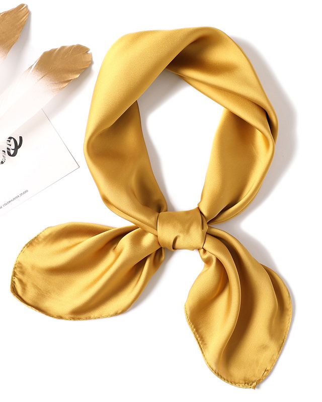 Simple Solid Color Square Scarf-Curvy-Faja