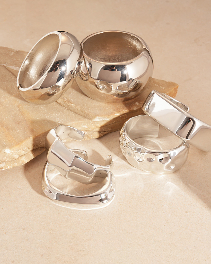 Metal Geometric Bracelet-Curvy-Faja