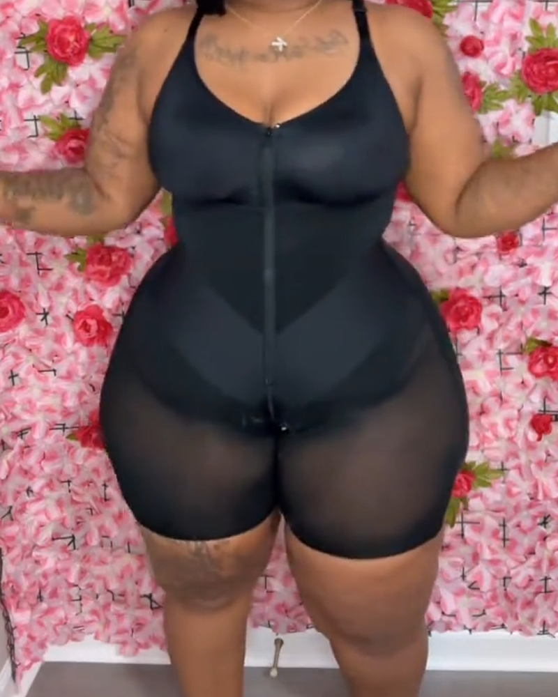 Women's Tummy Control and Hip Lifting Full Body Shapewear with Front Zipper （Pre-Sale）