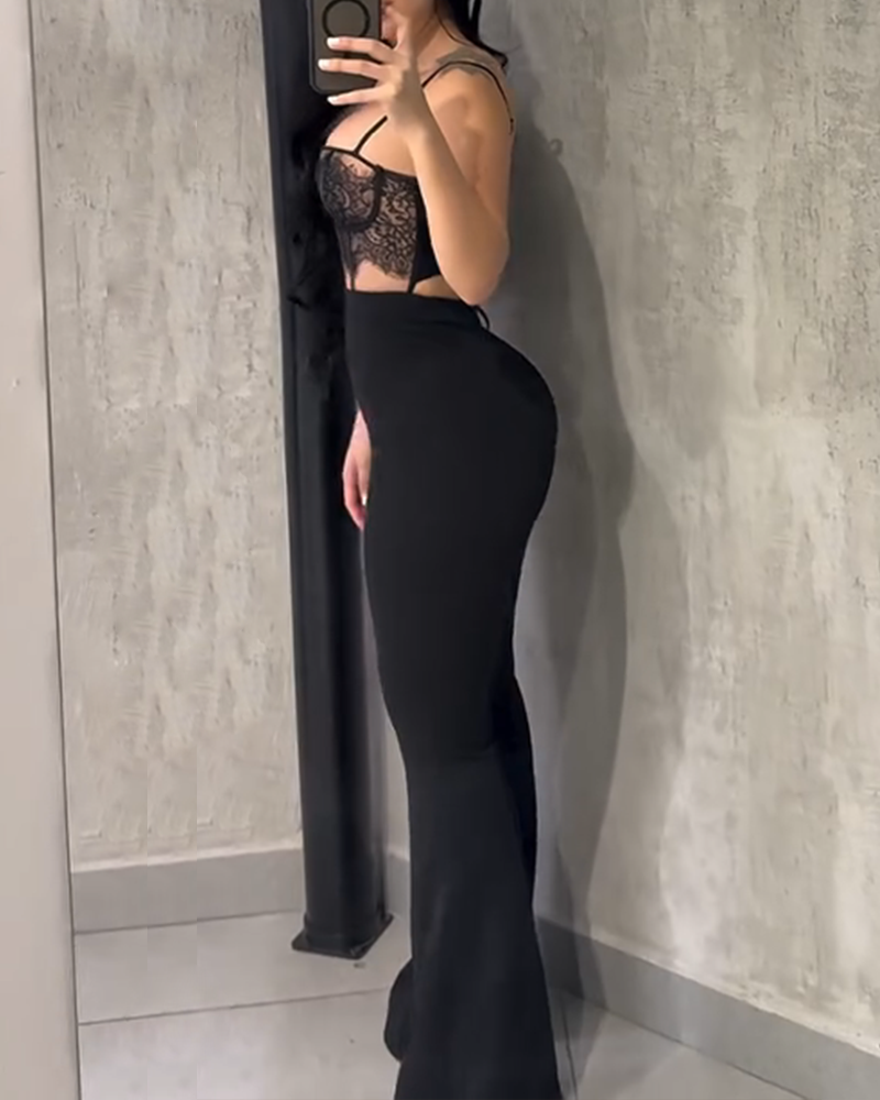 Lace Sexy Backless Jumpsuit (Pre-Sale)-Curvy-Faja