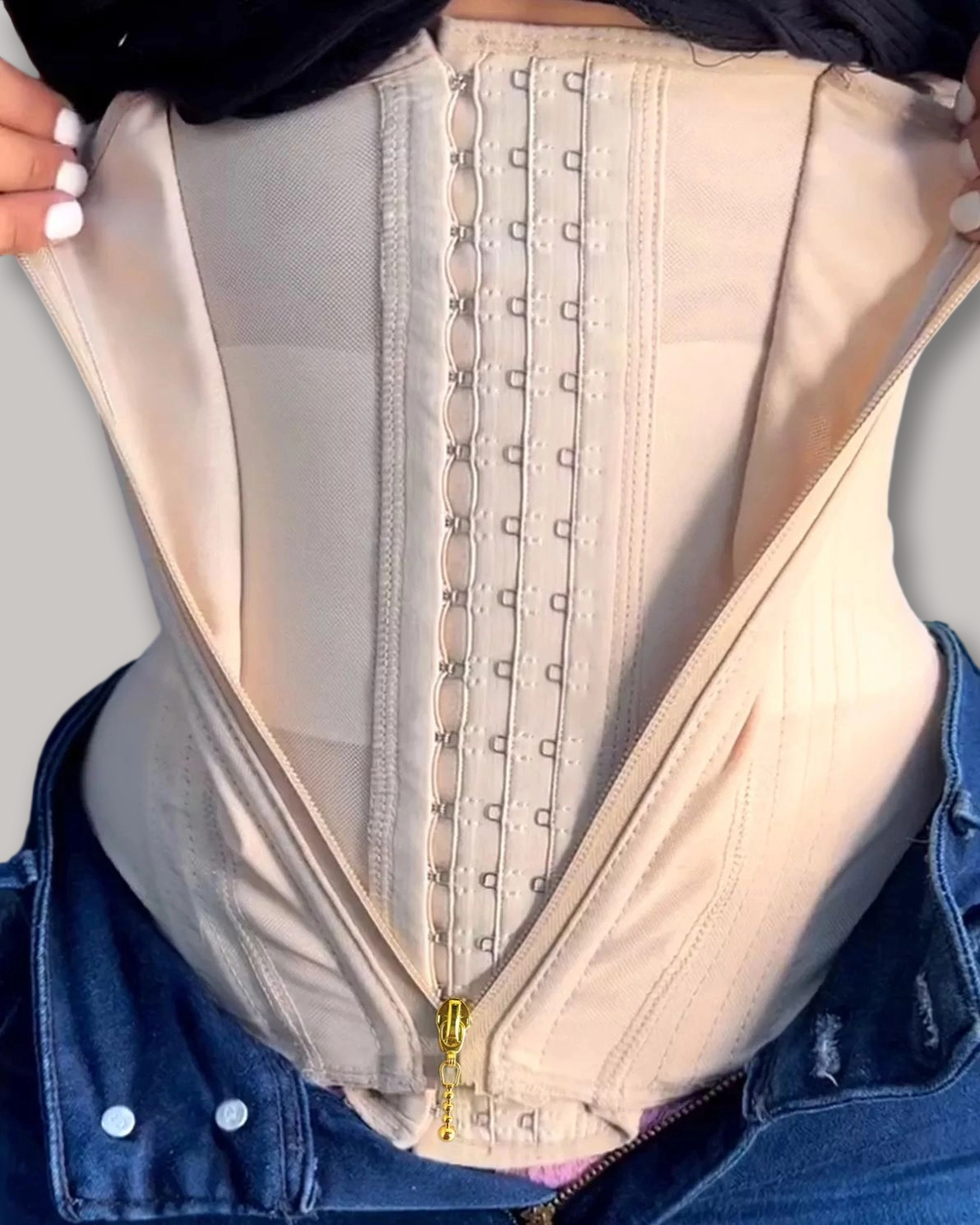 Zip & Breasted Body Shaper Tank Top-Curvy-Faja