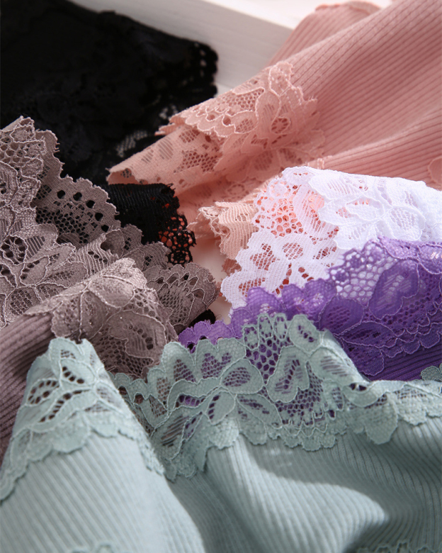 Sexy mid-rise ribbed cotton briefs-Curvy-Faja