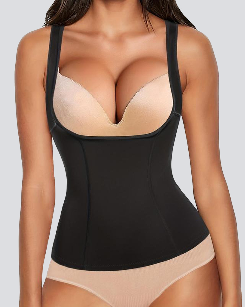 Seamless Open Bust Postpartum Tummy Control Shapewear Vest