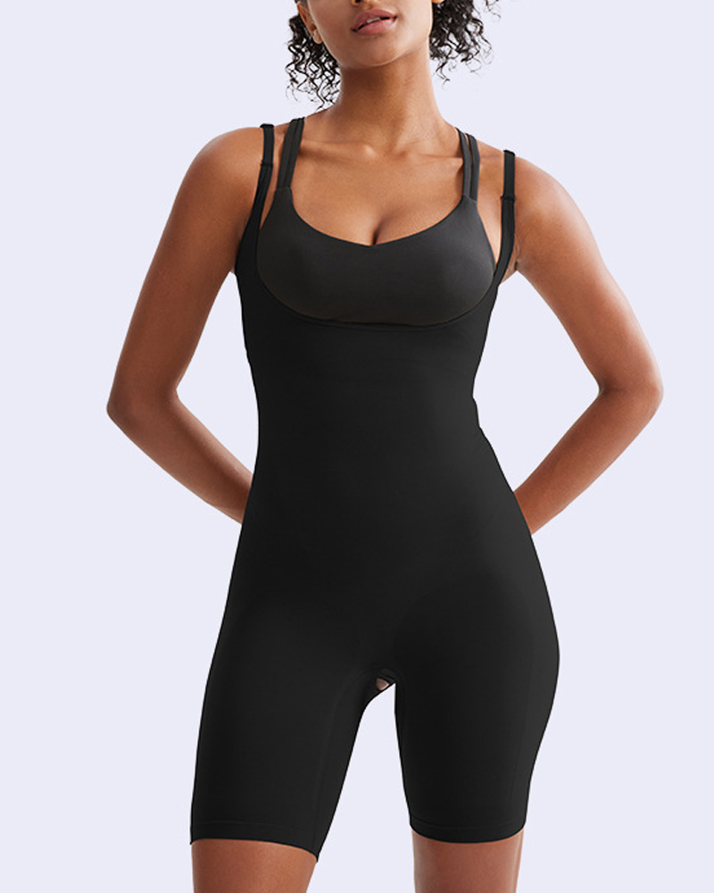 Tummy-Flattening Hip-Lifting Bust-Opening Shaping Bodysuit