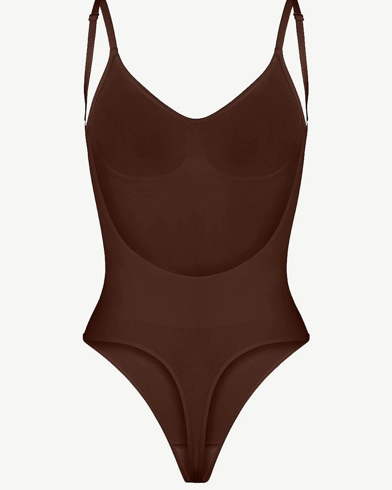 Seamless Backless Thong Bodysuit