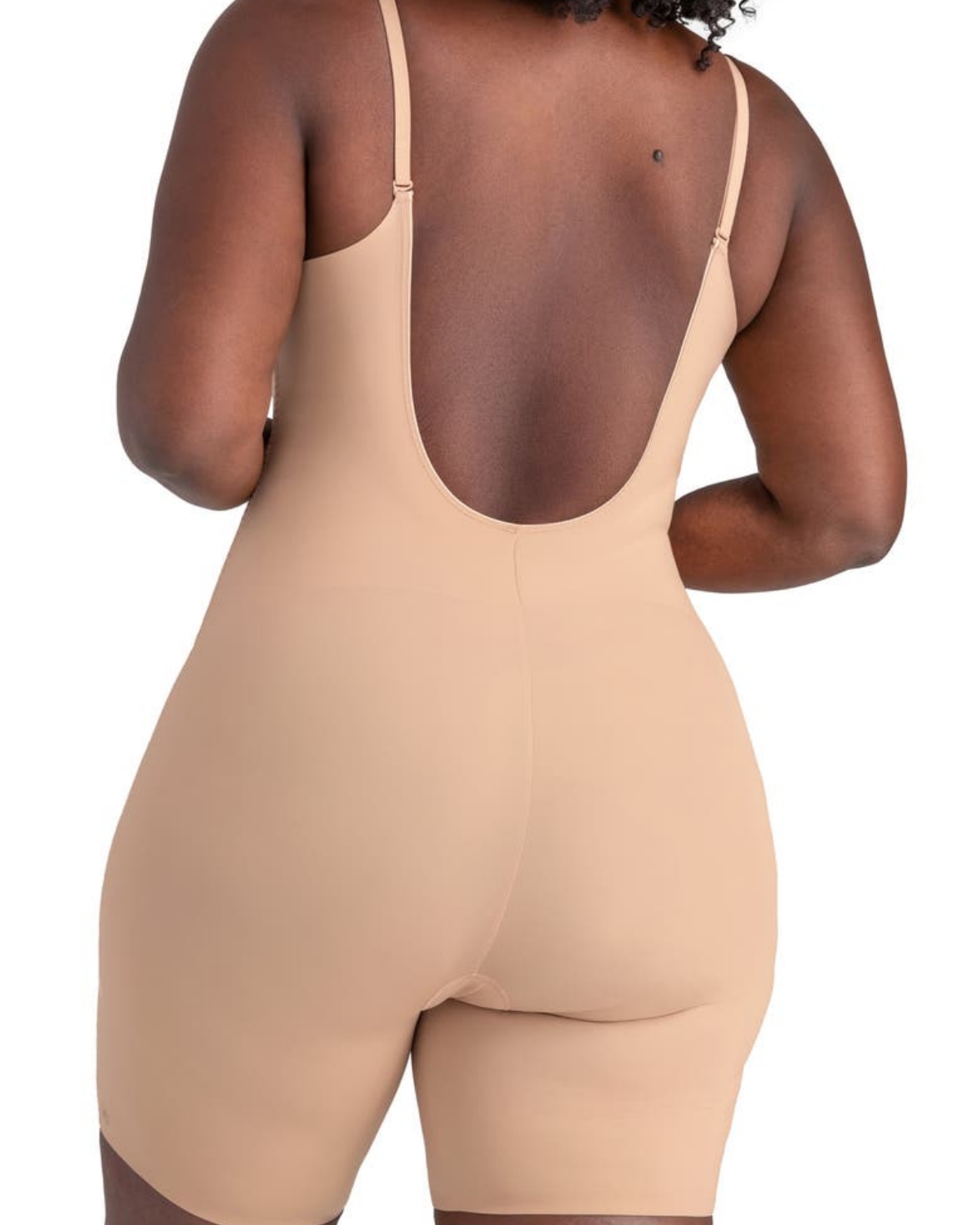 Low Back Mid Thigh Bodysuit-Curvy-Faja