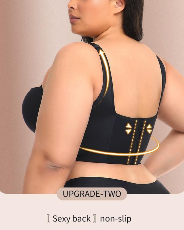 Plus-Size Underwire Bra To Support Side Breast Tissue And Prevent Sagging