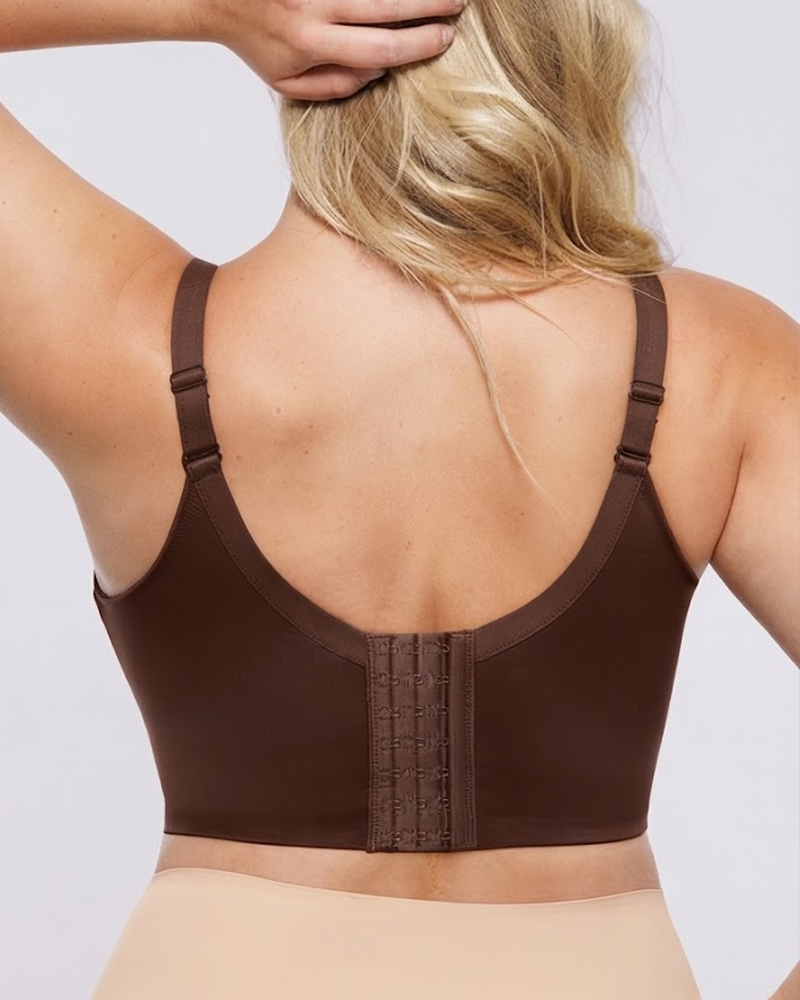 Plus Size Underwire Bra Side Bust Support Back Smoothing Multi Hook & Eye Shapewear Bra（Pre-Sale）