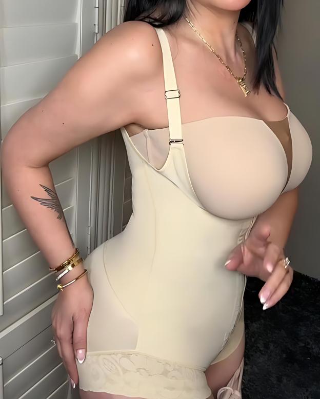 Front Zipper Butt Lifting Body Shaper for Women - Tummy Control Shapewear-Curvy-Faja