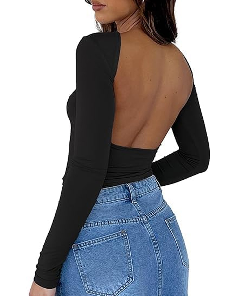 Reversible T-Shirt Top-Curvy-Faja