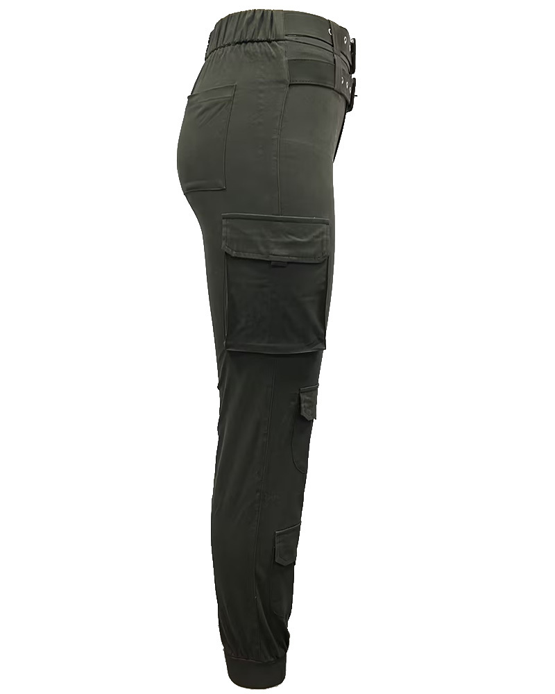 Stretched-Foot Cargo Pants