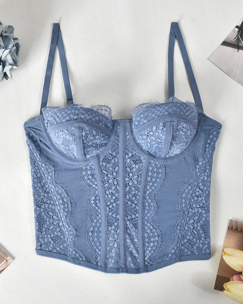 Lace Sexy Cutout Camisole Top-Curvy-Faja