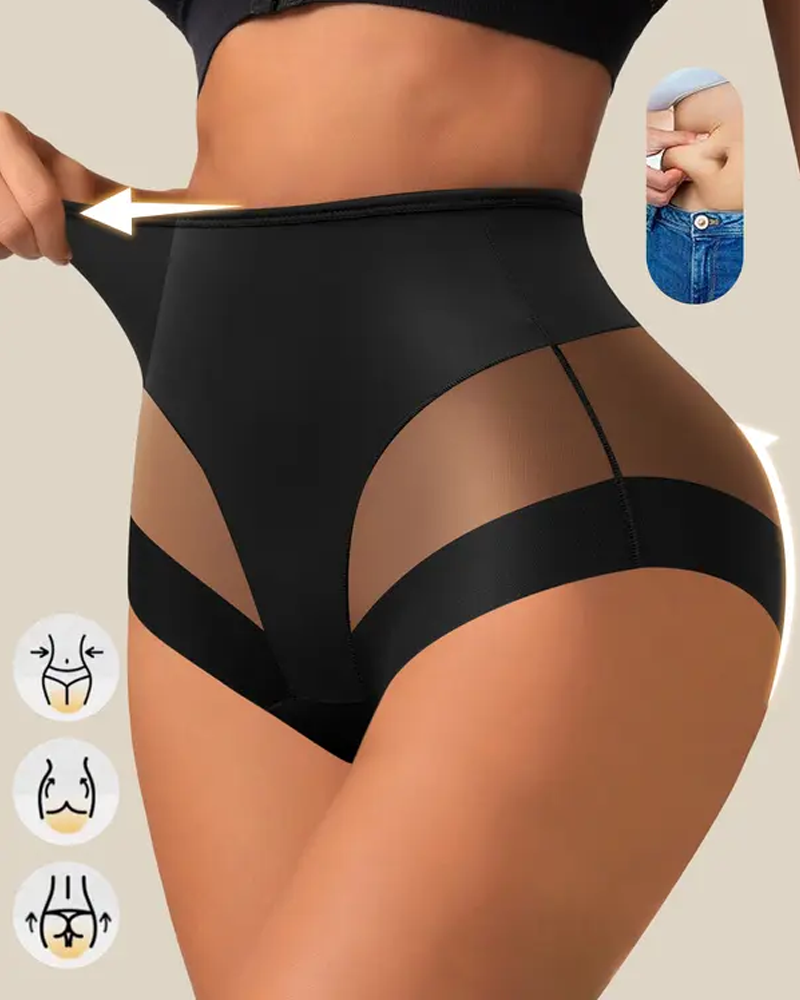 Sexy Mesh-Paneled Butt-Lifting Panties
