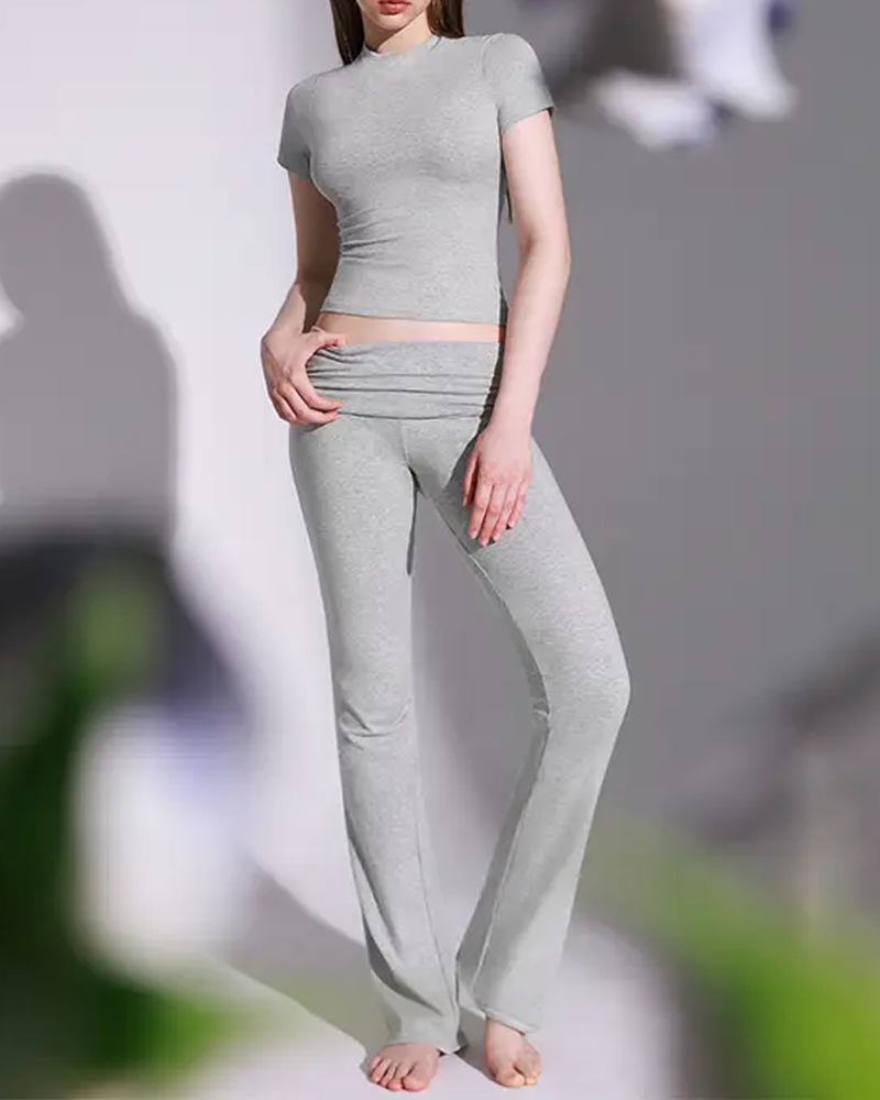 Women's Slim Fit Sports Casual Yoga Set-Curvy-Faja