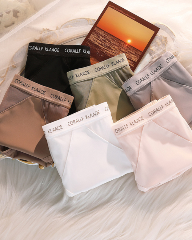 Sexy Mid-Waist Seamless Panties With Soft And Glutinous Mesh