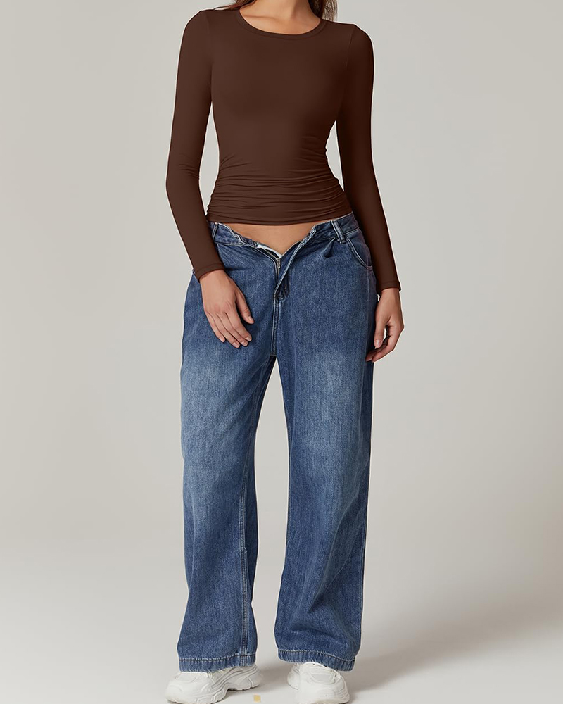 Double Layer Long Sleeve Bottoming Shirt