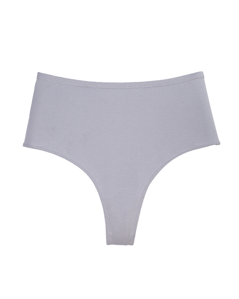 Cotton High Waist Invisible Thong-Curvy-Faja