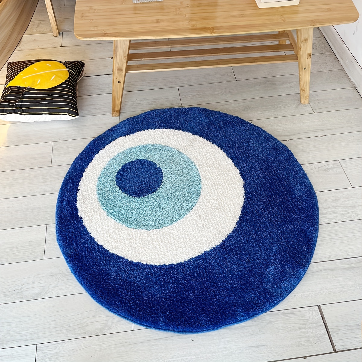LAKEA Fluffy Evil Eye Circle Rug Carpet Plush Comfortable Handmade Bedroom Ultra Soft and Fluffy High Quality for Halloween