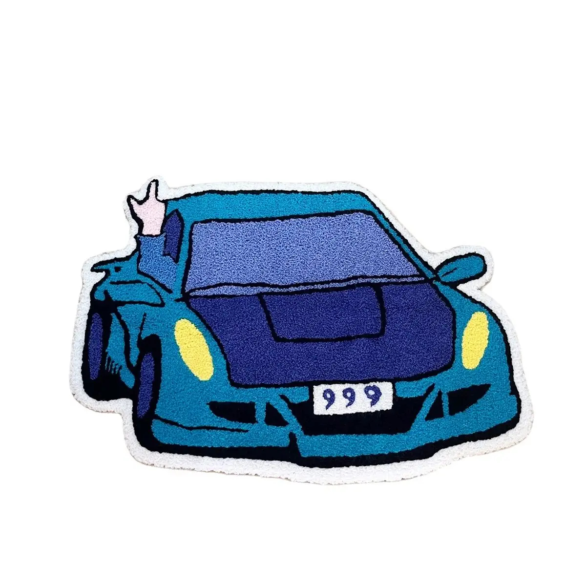 LAKEA Sports Racing Car Shape Rug Carpet Boy Living Room Bedroom Decor Carpet Embroidered Non-slip Floor Mat Doormat Home Decor