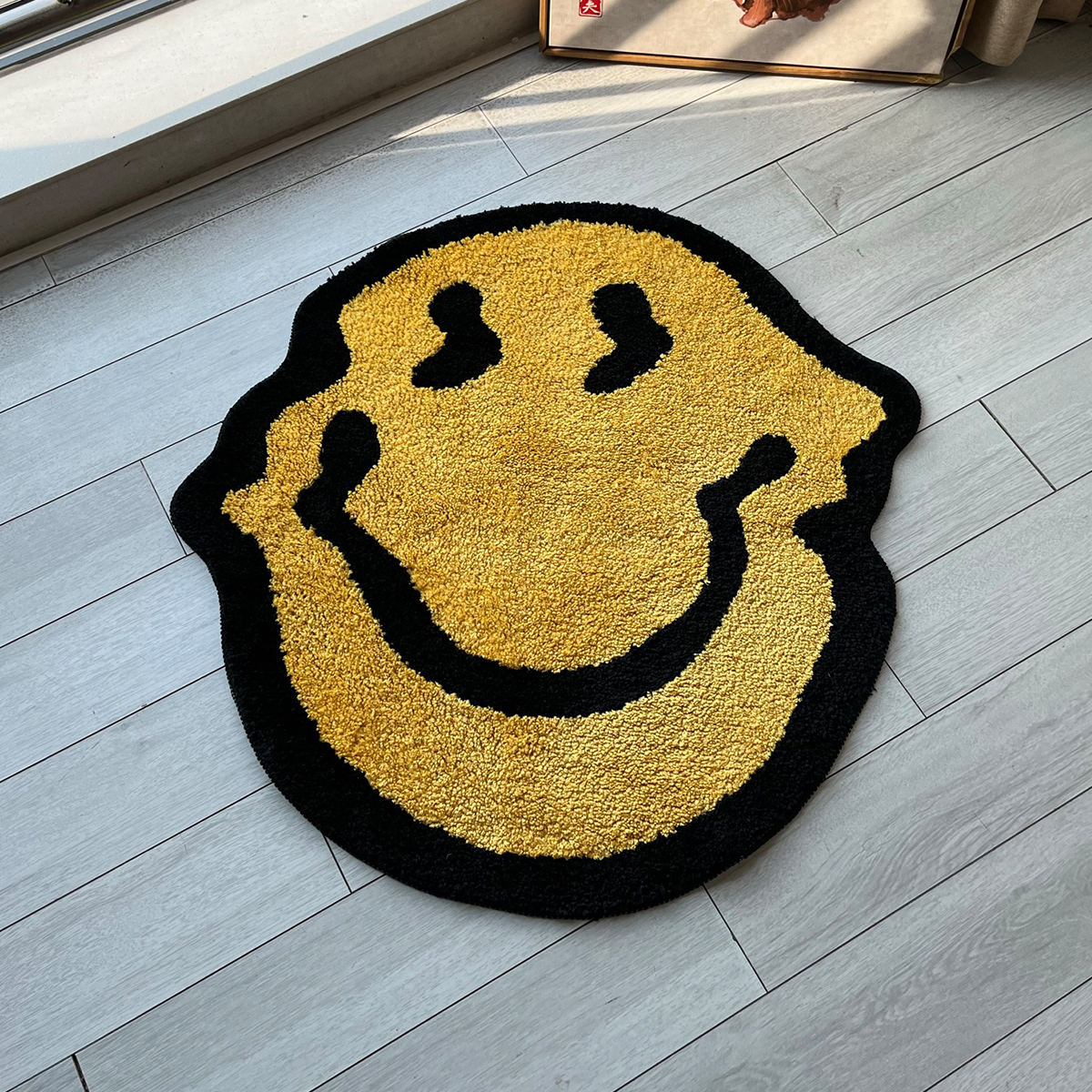 Twisted Smiling Tufted Carpet Rug Purely Handmade Soft Suitable for Room Decor Fluffy Carpets Bedroom Bathroom Independent