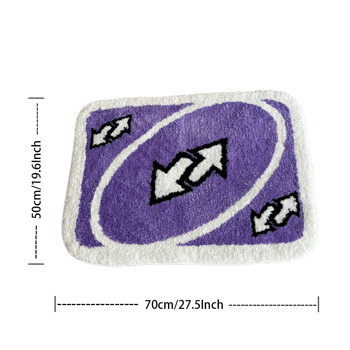 LAKEA Purple Reverse Card Rug for Girls Rooms Purple Handmade Tufted Rug for Birthday Gift Fluffy Tufted Rug Soft Rectangle Mat