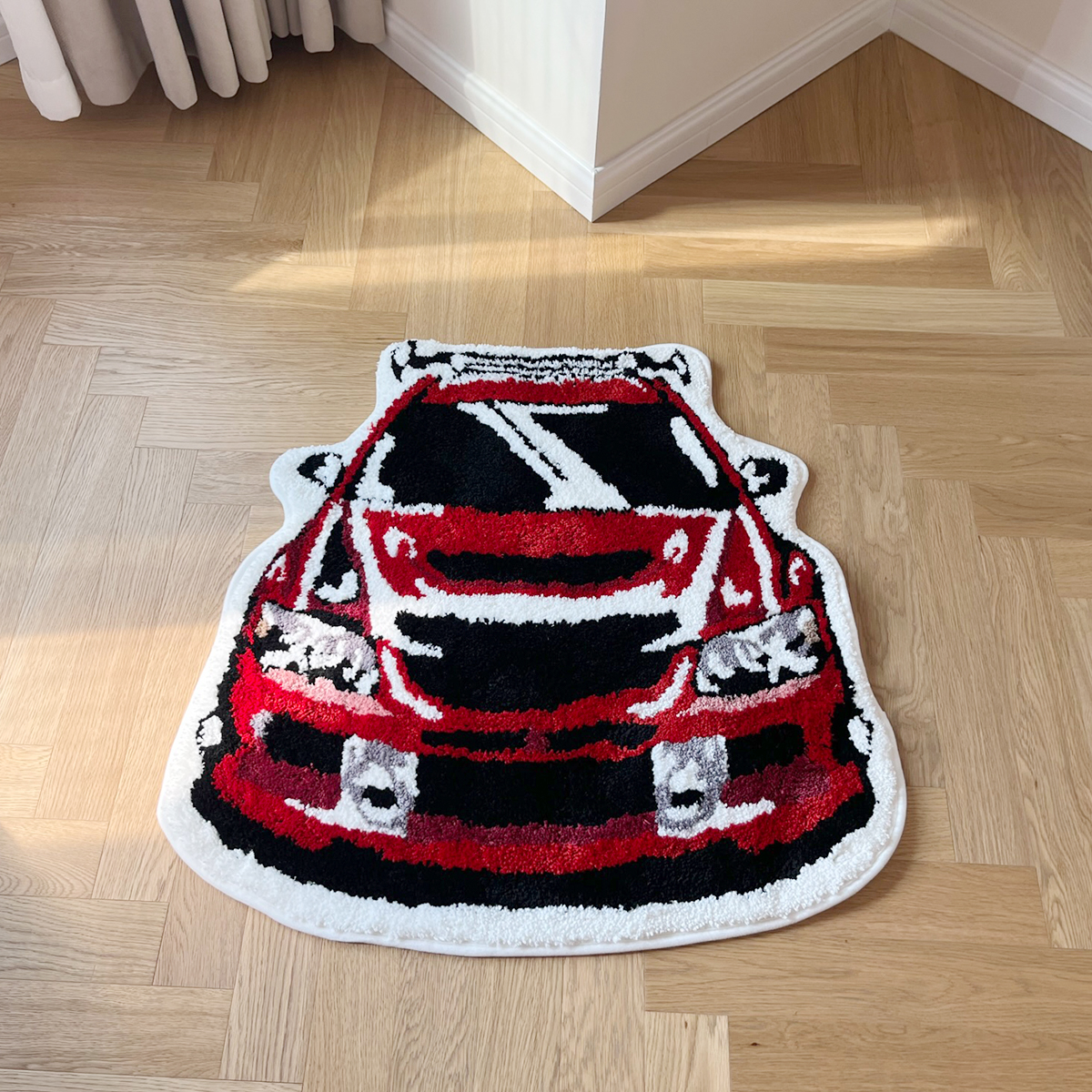 Red Car Rug