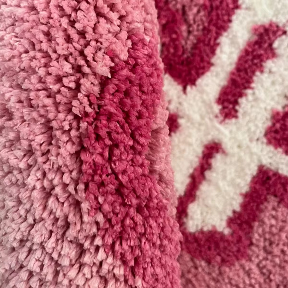 Wallet Shape Tufted Rug Pink Gril Room Anti-Slip Trippy Bedroom Handmade Flocking Rug Carpet Living Room Entrance Rug Home Decor