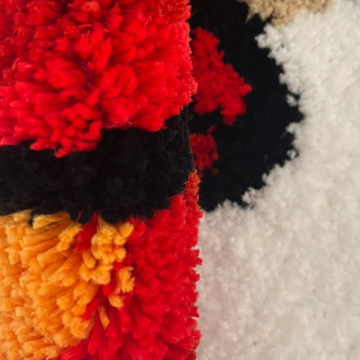 Holding Cup in Hand Vintage Tufted Bedroom Rug Soft Fluffy Mat Funny Bedside Carpet Floor Anti Slip Pad Aesthetic Home Boys Room