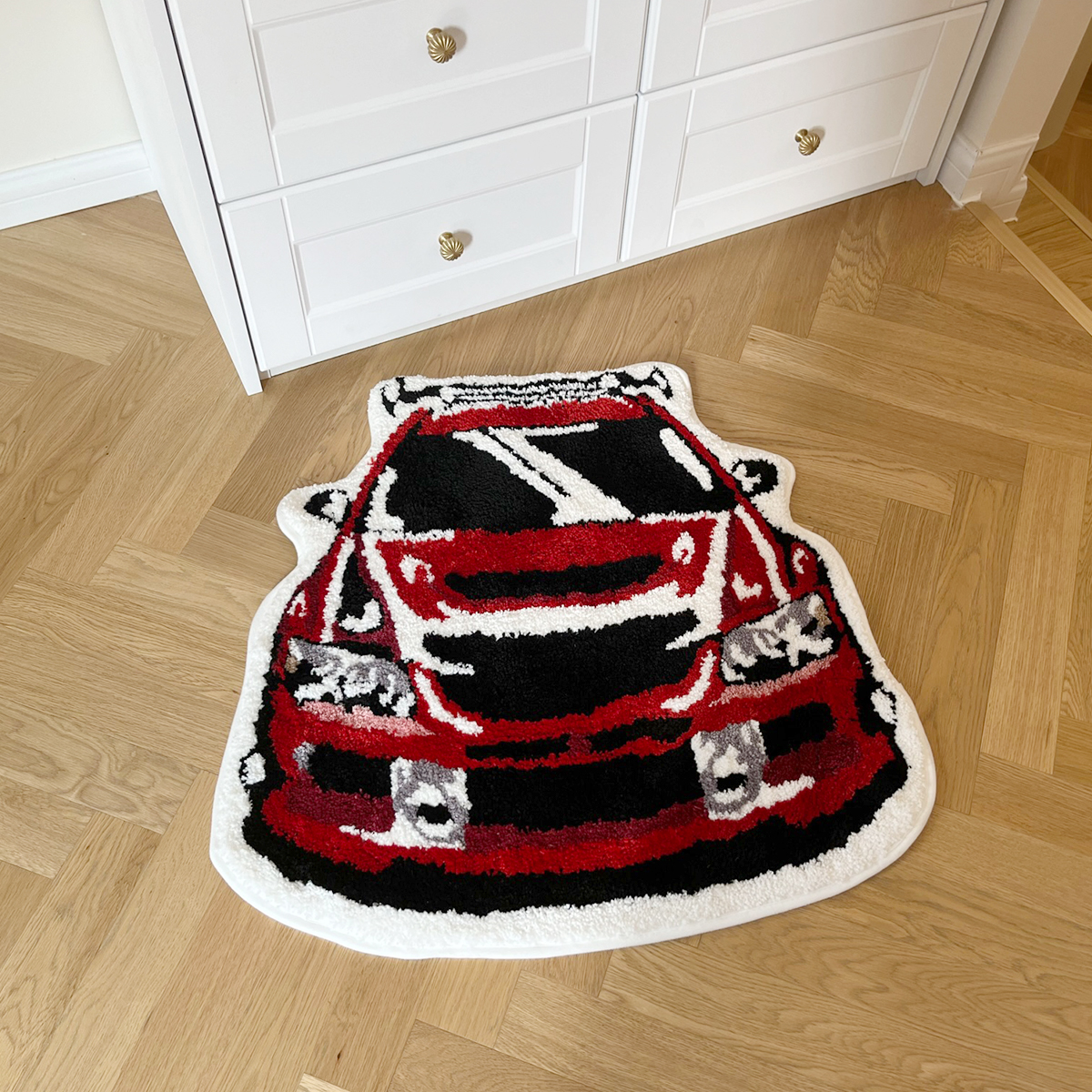 Red Car Rug