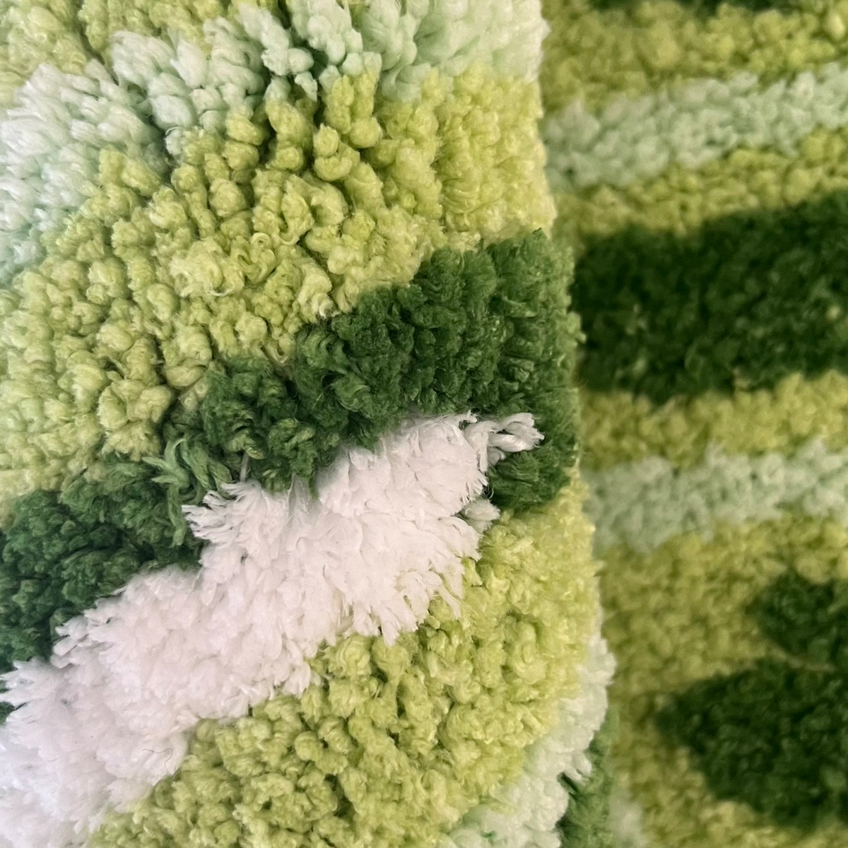 Green Leaf Monstera Tufting Rug Flocking Mat Shaggy Rug Bathmat Bathroom Rug Carpet Function Entrance Floor Anti Slip Pad