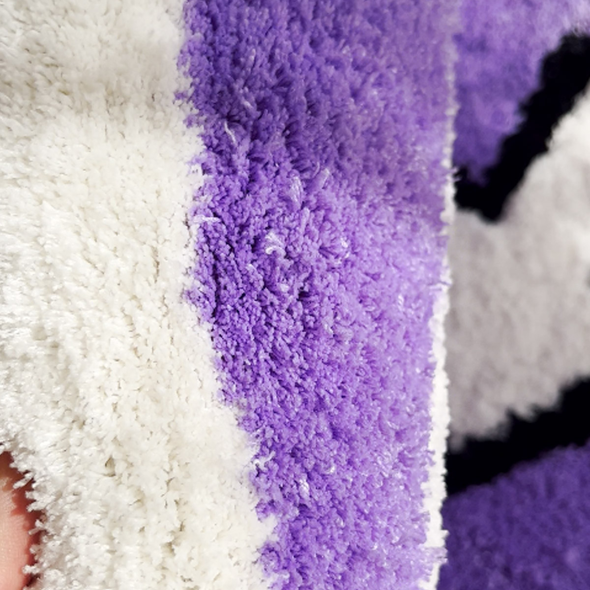 LAKEA Purple Reverse Card Rug for Girls Rooms Purple Handmade Tufted Rug for Birthday Gift Fluffy Tufted Rug Soft Rectangle Mat