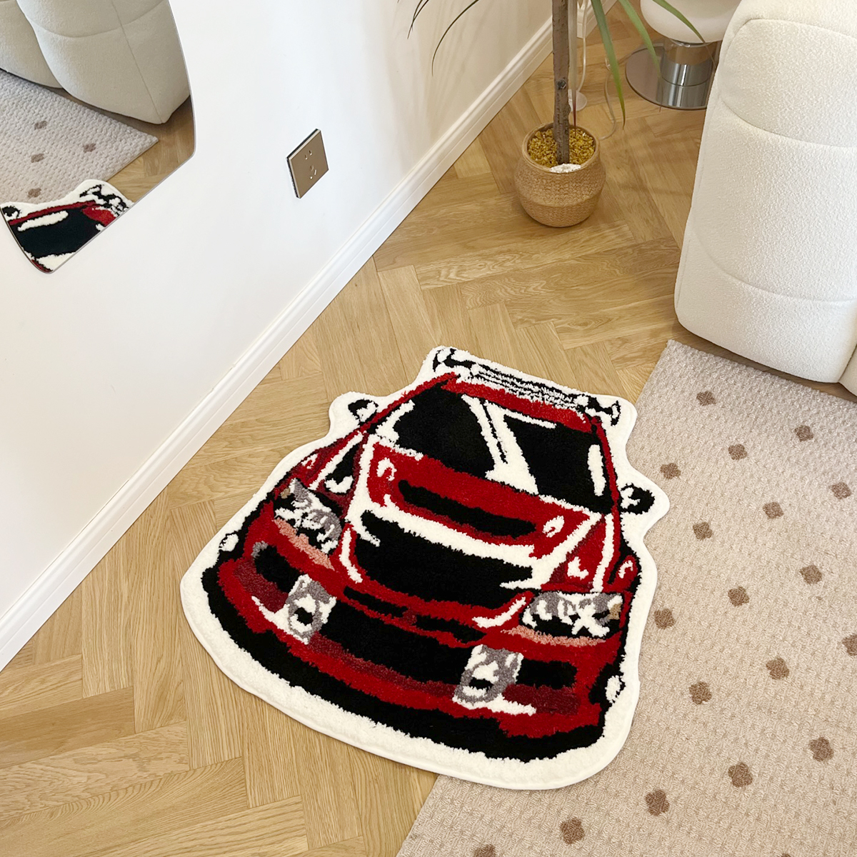 Red Car Rug