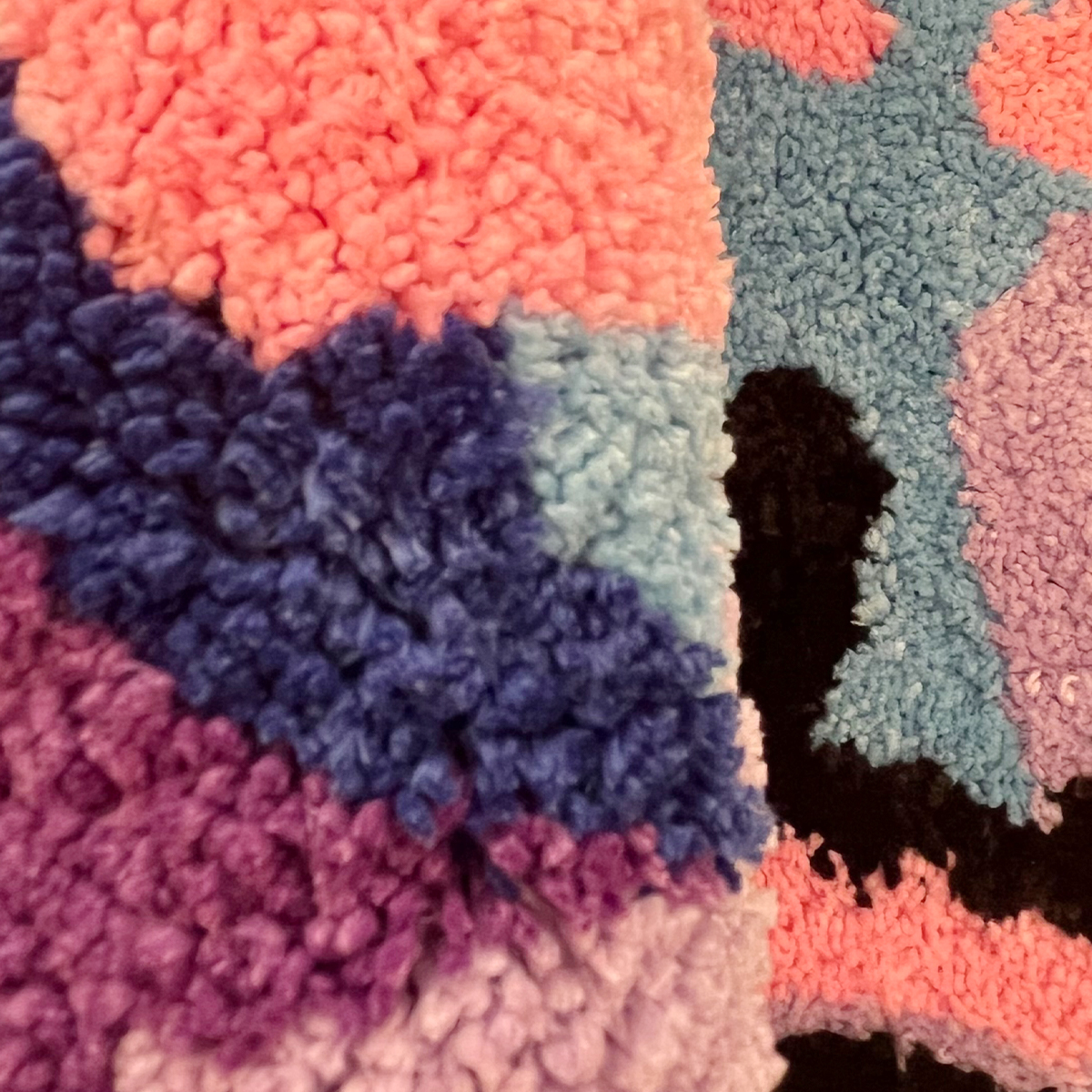 Purple Love Eye Kawaii Floor Tufted Rug Cartoon Living Room Rug Heart Shaped Doormat Bathroom Carpet Water Absorption Anti Slip