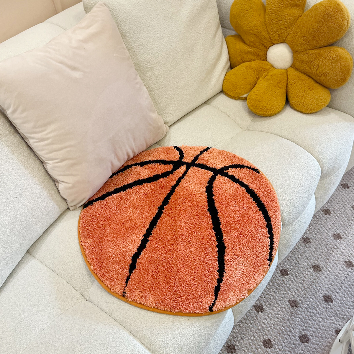 LAKEA Basketball Tufted Rugs Doormat Mat Anti-Slip Kitchen Bedroom Handmade Tufted Rug Carpet Living Room Entrance Rug Home Deco