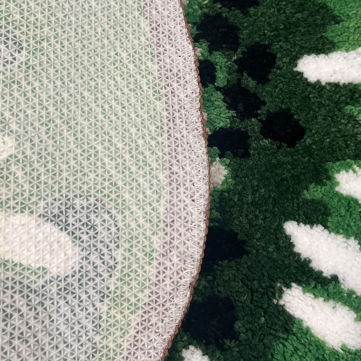 Tufting Oval Kiwifruit Entrance Mat Bathmat Living Room Carpet Anti-Slip Bedside Rug Soft Bedroom Floor Pad Aesthetic Home Decor