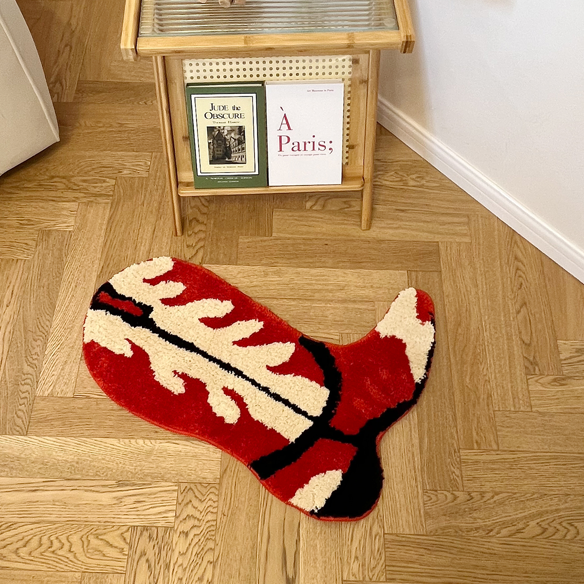 Cartoon Shoes Flocking Rug Cowboy Boots Shape Tufted Rug Home Decor Custom Housewarming Mat Non-slip Decoration Carpet Gift