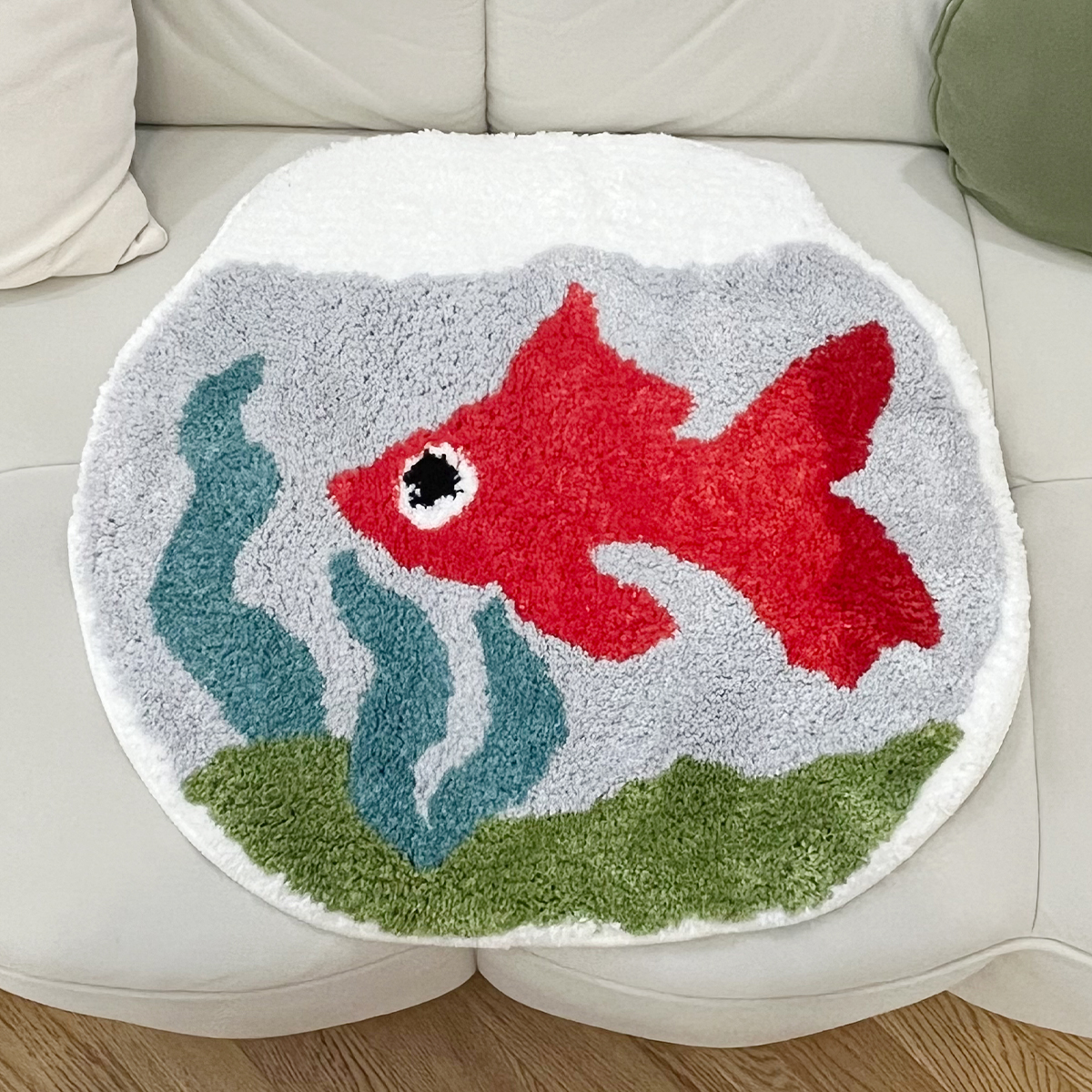Cartoon Fish Tank Rug Soft Non Slip Decorative Carpet For Living Room One Piece Aesthetic Bedroom Floor Mat Home Decor Gifts