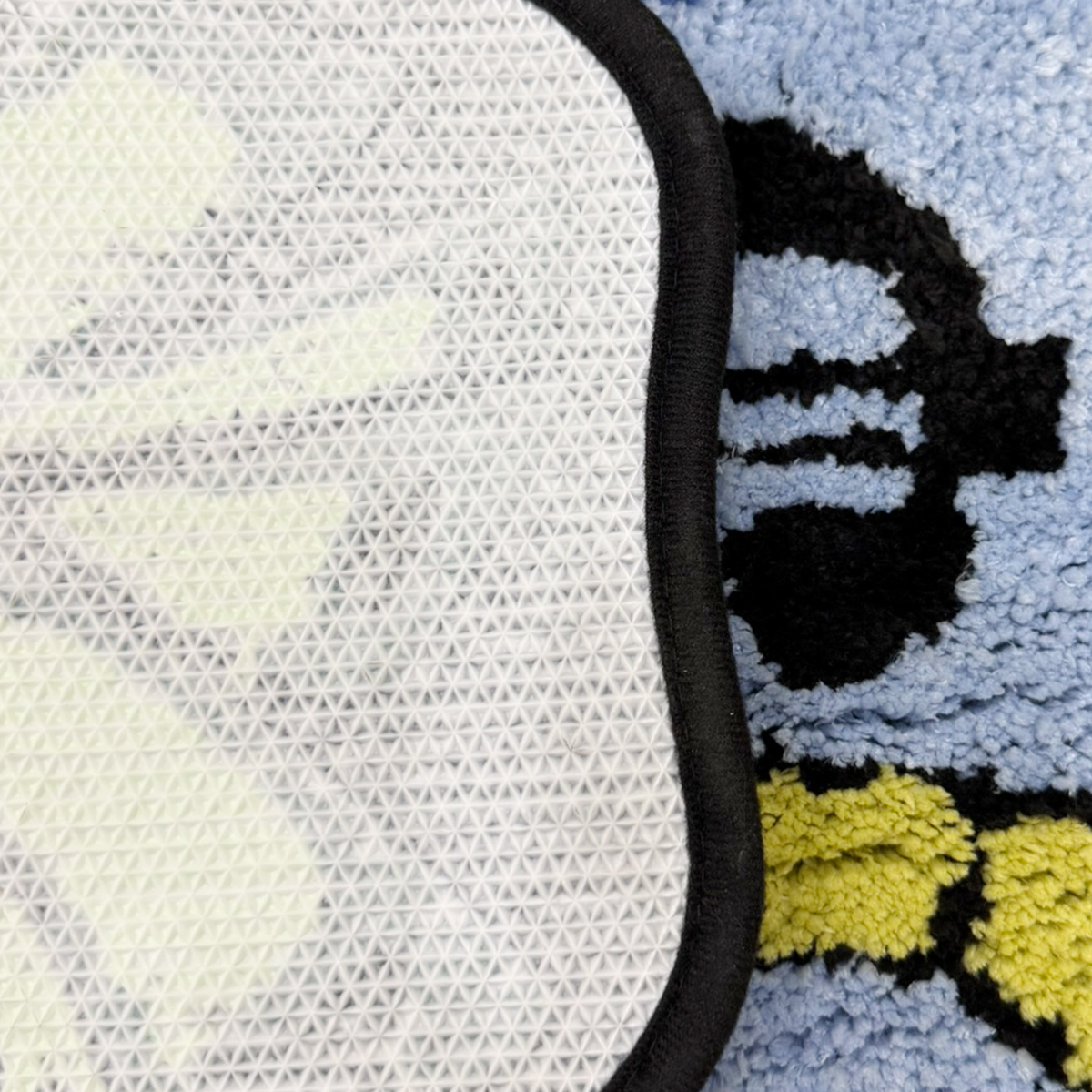 Blue Money Bag Shaped Tufted Rug, Blue Dollar Sign Plush Carpet with Cash Detail, Soft Non-Slip Irregular Floor Mat for Bedroom, Man Cave & Office, Fun Finance Themed Home Decor for Entrepreneurs