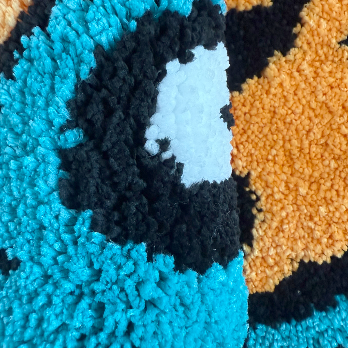 Cartoon Sports Car Tufted Rug, Vibrant Orange & Yellow Gradient Plush Floor Mat, Anti-Slip Irregular Shaped Carpet for Car Enthusiasts, Gaming Room & Bedroom Decor