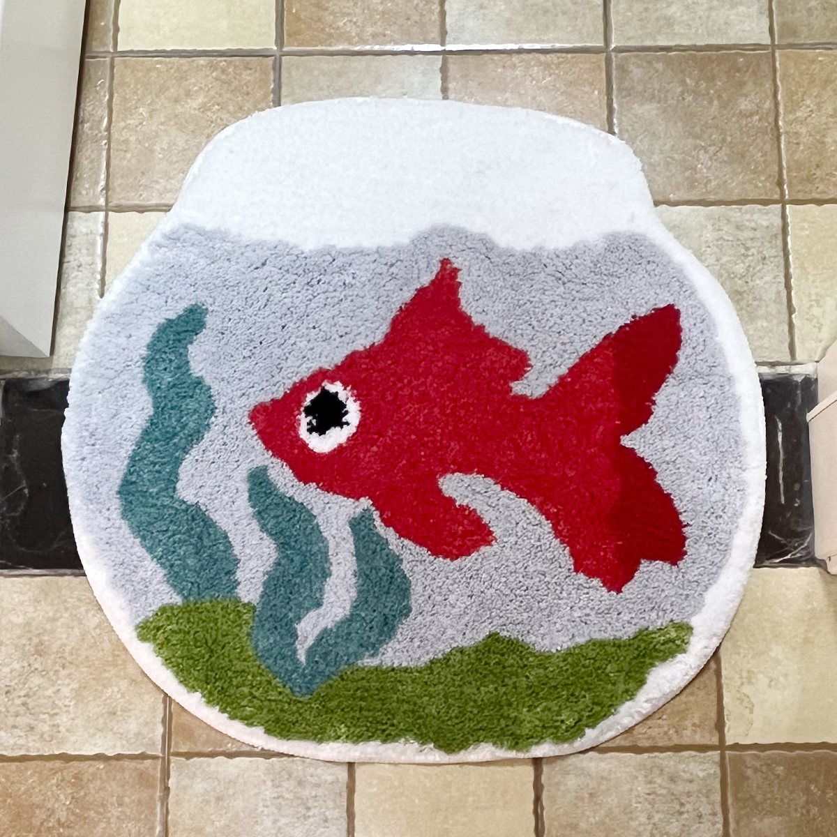 Cartoon Fish Tank Rug Soft Non Slip Decorative Carpet For Living Room One Piece Aesthetic Bedroom Floor Mat Home Decor Gifts
