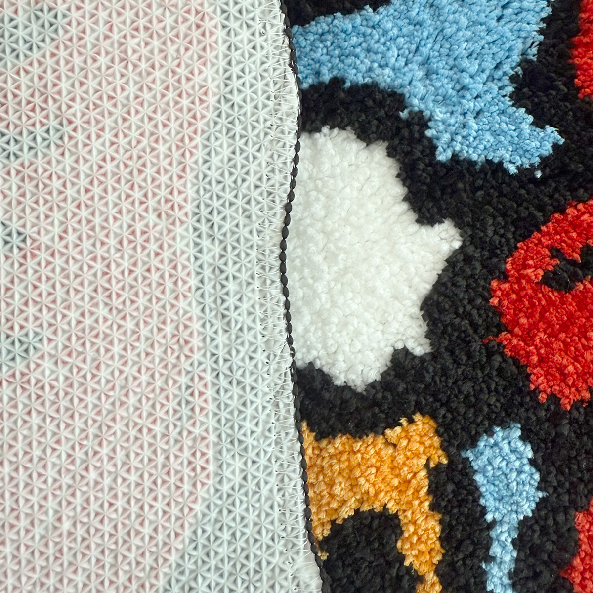 Retro Beer & Claws Tufted Rug - Funky Cartoon Style Anti-Slip Floor Mat for Home Bar & Living Room Decor.