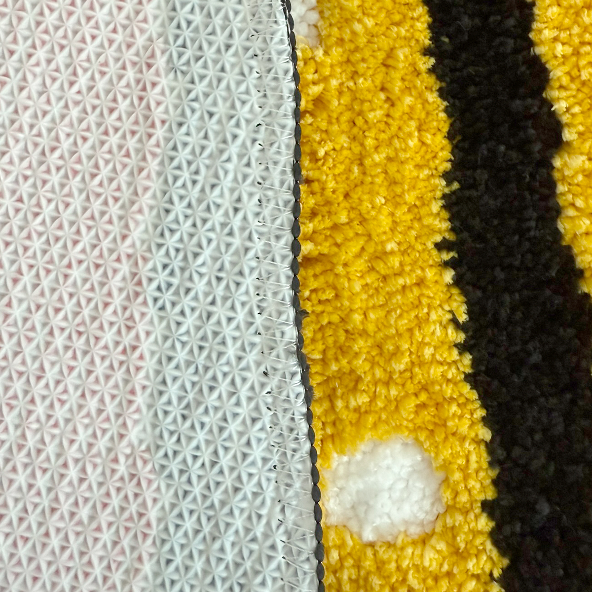 Beer Mug & Claw Tufted Rug - Vibrant Cartoon Style Anti-Slip Floor Mat for Home Bar & Kitchen Decor.