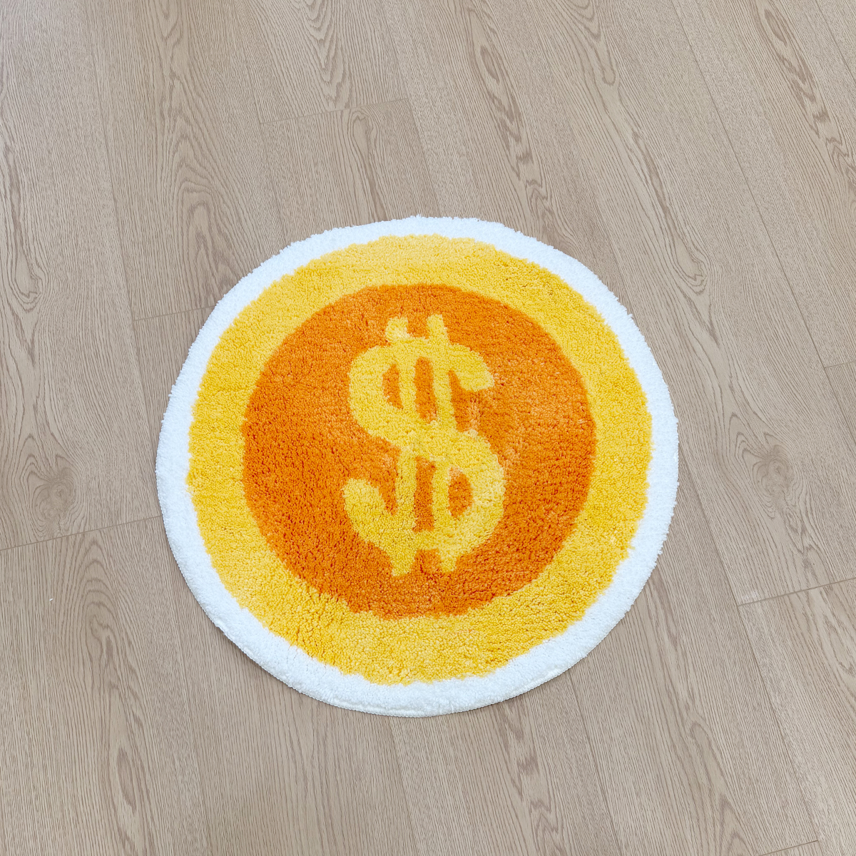 Gold Coins Tufting Rug Bathroom Mat Cartoon Bathmat Rug Carpet Entrance Doormat Floor Anti Slip Foot Pad Aesthetic Home Decor