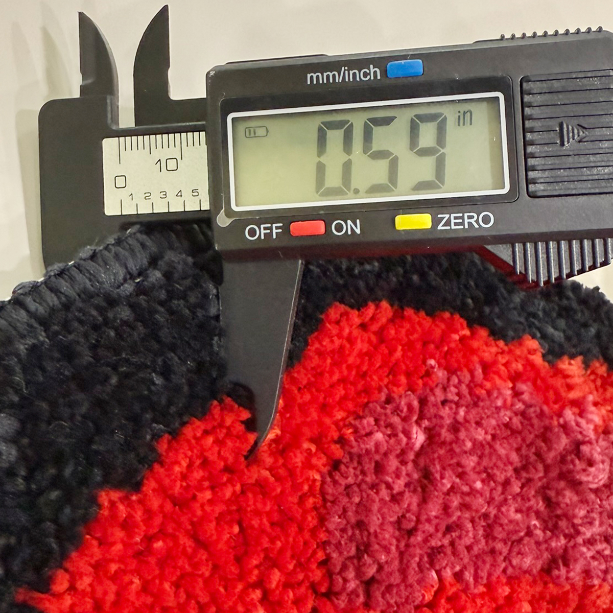 Cherry Red Lips Creative Pattern Rug Cloakroom Game room Housewarming Gift Handmade Non-Slip Unique Decorative Carpet Floor Pad