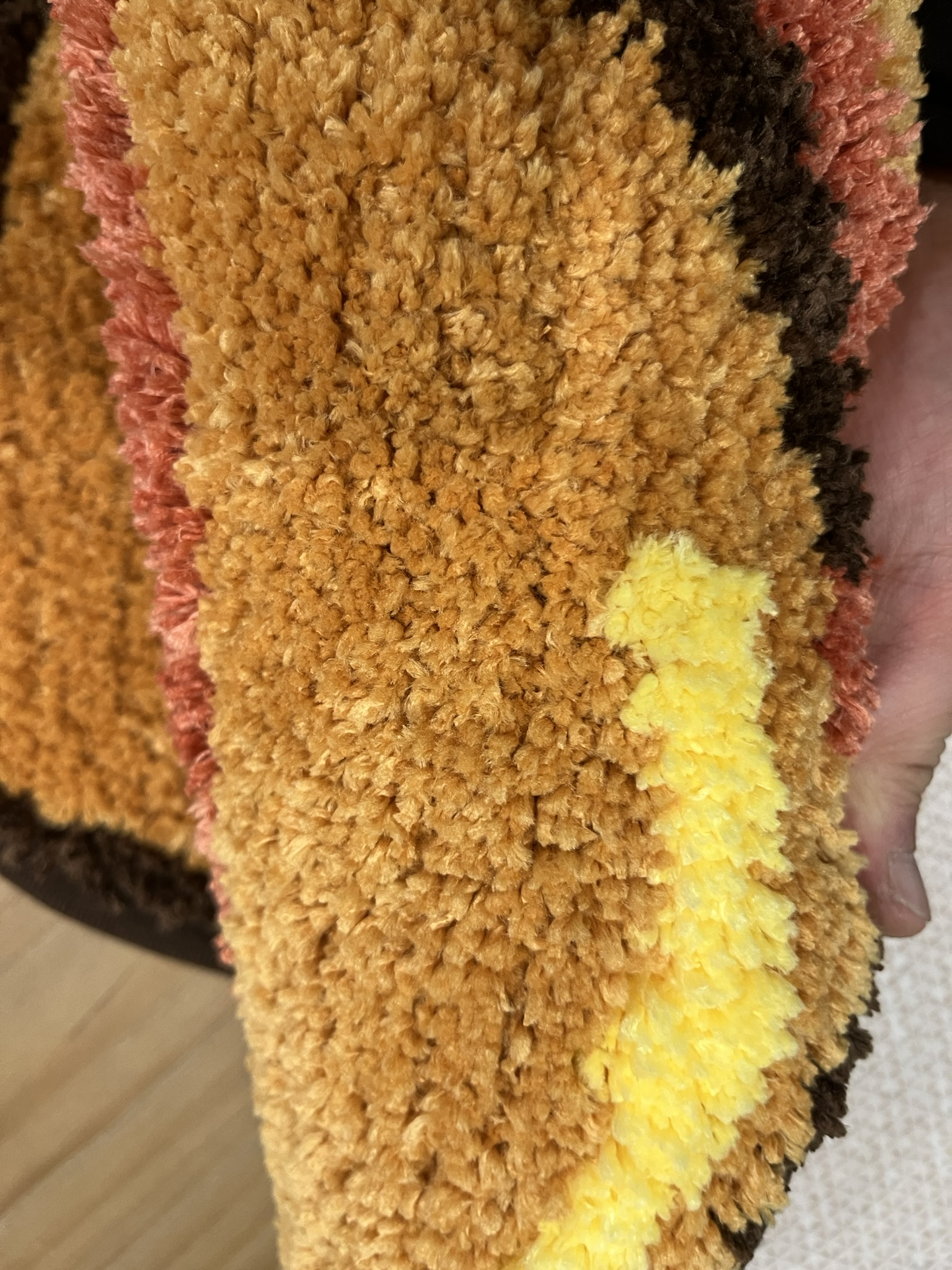 LAKEA Croissant Shape Carpets for Living Bath Room Fluffy Bread Rug Home Warm Decoration Accessories Anti-Slip Floor Safety Mat