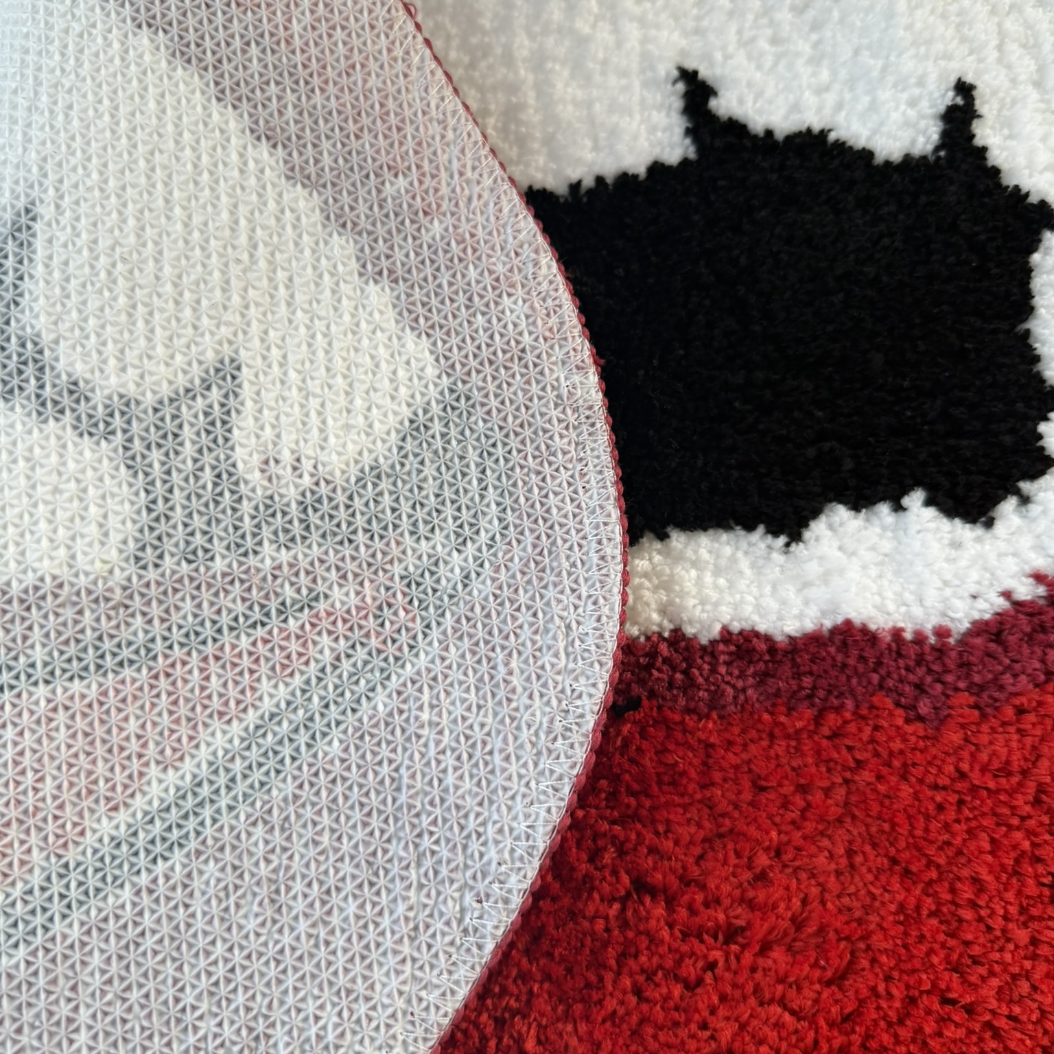 Trendy Bold Red Lips Shape Rug - Soft Fluffy Floor Mat for Bedroom Living Room, Funny Novelty Home Decor Carpet, Anti-Slip Door Mat 